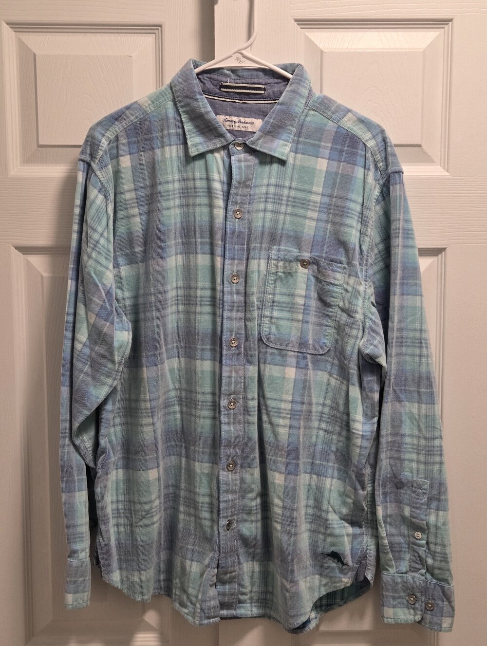 Tommy Bahama Coastline Cord Button-Down Shirt Size Large Like New